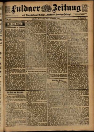 Ausgabe vom Donnerstag, den 09. November 1899.