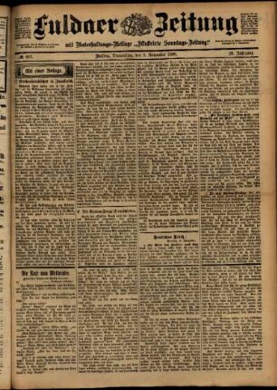 Ausgabe vom Donnerstag, den 09. November 1899.