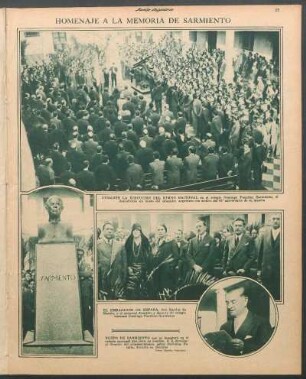 Homenaje a la memoria de Sarmiento [Fotografías]