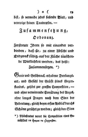 Zusammensetzung, Ordonanz.