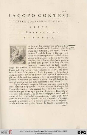 Iacopo Cortesi della Compagnia di Gesu, detto il Borgognone