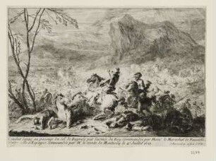 Combat donné au passage du col de Bagnols, Blatt 4 der Folge "Divers sujets du guerre"