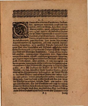 Doctores Bullatos Praeside Dn. Joh. Georg. Simone. D Exhibet Ecbert. Felix. Meyerhoff Sternberga. Westphalus Autor