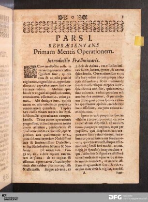 Introductio Præliminaris.