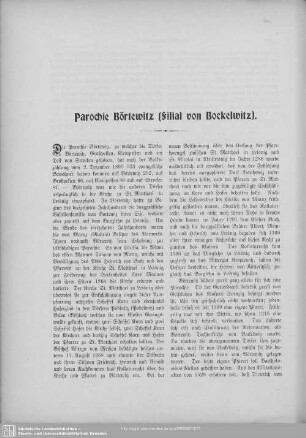 Parochie Börtewitz (Filial von Bockelwitz)