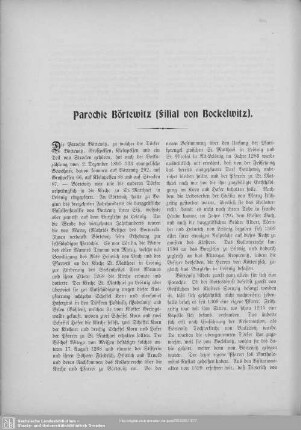 Parochie Börtewitz (Filial von Bockelwitz)
