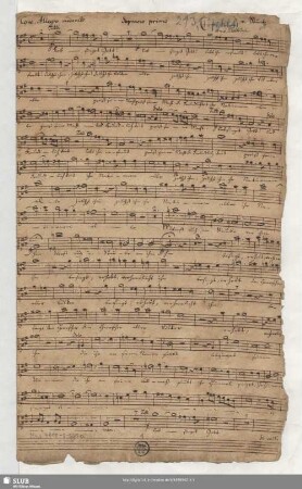 Lobgesang an die Gottheit - Mus.4819-E-500a : V (4), Coro, orch