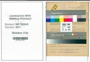 Entnazifizierung Fritz Bloedorn , geb. 16.06.1892 (Lagerist)