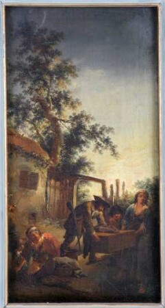 Räuber- und Zigeunergruppe mit Beute