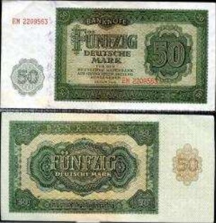 Sowjetische Besatzungszone, 50 Deutsche Mark