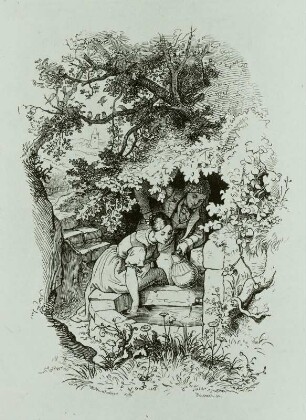 Hermann und Dorothea am Brunnen : Brunnen, A. L. Richter