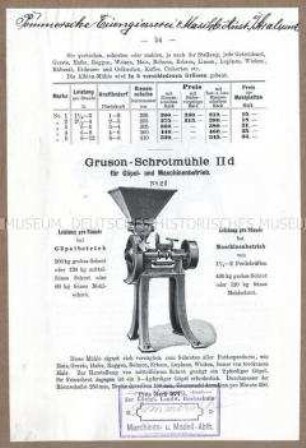 Schrotmühle Typ IId