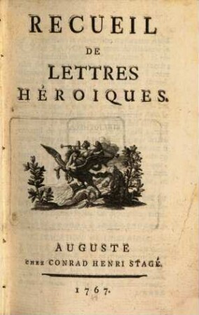 Recueil de lettres héroiques