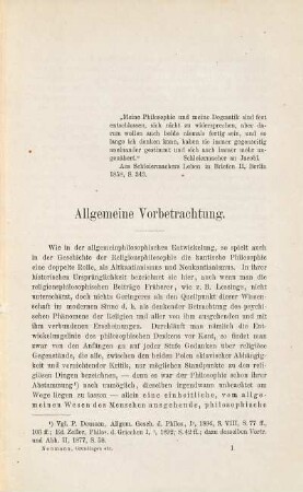 Grundlagen und Grundzüge der Weltanschauung von R. A. Lipsius : ein Beitrag zur Geschichte der neuesten Religionsphilosophie