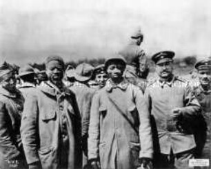 In Flandern gefangene genommene Soldaten