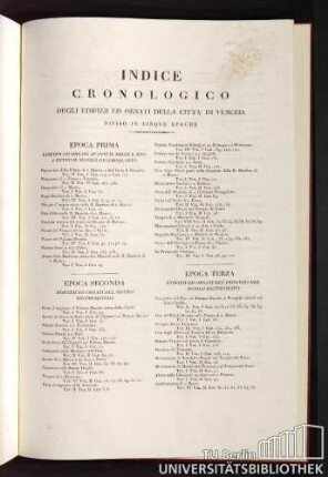 Indice Cronologico