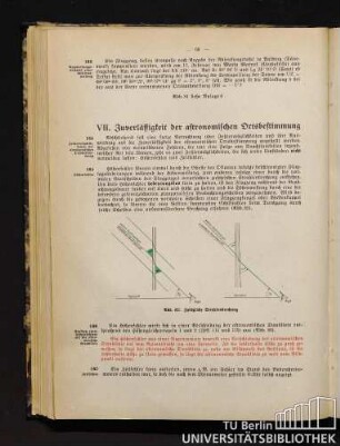 VII. Zuverlässigkeit der astronomischen Ortsbestimmung.