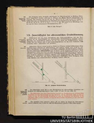 VII. Zuverlässigkeit der astronomischen Ortsbestimmung.