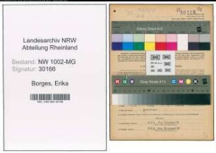 Entnazifizierung Erika Borges , geb. 23.08.1909 (Angestellter)