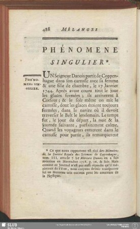 Phénomene Singulier