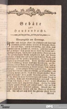 Gebäte zur Hausandacht.