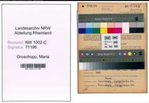 Entnazifizierung Maria Groschopp, geb. 22.06.1888 (Grosshaendlerin)