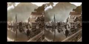 Blick zur evangelischen und katholischen Pfarrkirche von Hallstatt