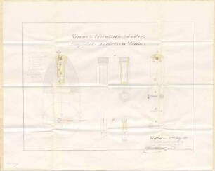 Patent der Gußstahl- und Waffenfabrik Witten in Witten in Preußen auf einen neuen, durch Zeichnung und Beschreibung näher dargelegten Perkussionszünder