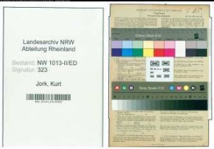 Entnazifizierung Kurt Jork , geb. 19.07.1908 (Ingenieur)