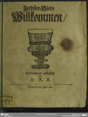 Zerbster-Biers Willkommen
