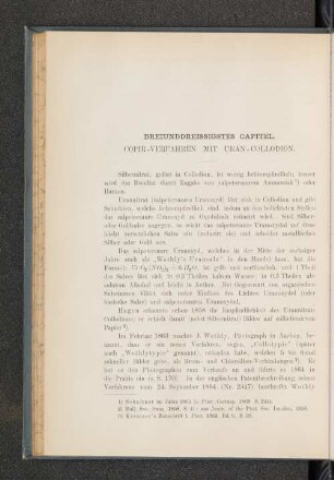 Dreiunddreissigstes Capitel. Copur-Verfahren mit Uran-Collodion.