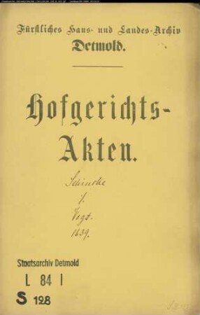 Schincke, Johann gegen Arnd Vogts Witwe - Schuldforderung
