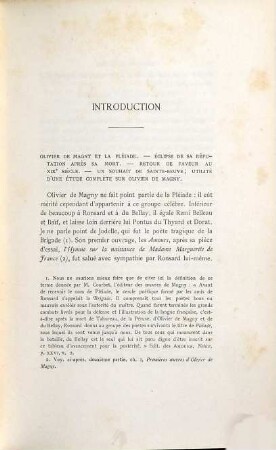 Olivier de Magny : (1529?-1561). Étude biogr. et littéraire