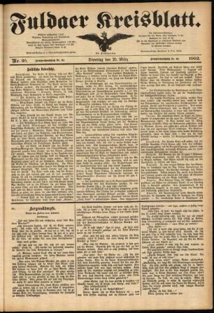 Ausgabe vom Dienstag, den 25. März 1902.