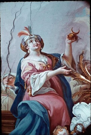 Verehrung der Ecclesia durch die vier Erdteile