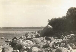 Samlandküste. Blockmeer am Nordstrand bei Brüsterort (Majak, Kaliningrad)