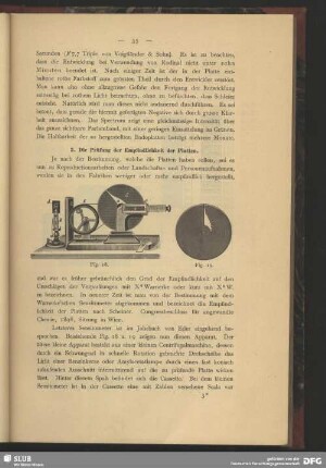 3. Die Prüfung der Empfindlichkeit der Platten