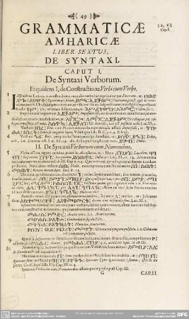 Grammaticae Amharicae Liber Sextus, De Syntaxi