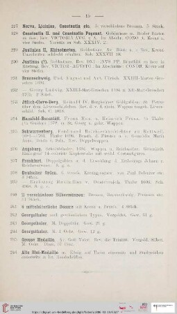 Arbeiten in Bronze (Nr. 247 - 306)