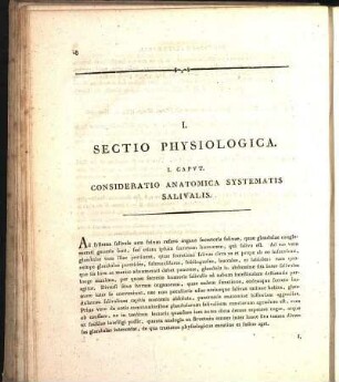 I. Capvt. Consideratio Anatomica Systematis Salivalis.