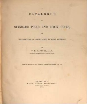 A catalogue of standard polar and clock stars, for the reduction of observations in right ascension