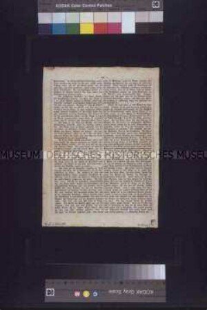 Flugblatt: Die Leichenfeier in Berlin. Zweite Extra-Beilage zu Nr. 84 des General-Anzeigers; Leipzig, (24. März) 1848