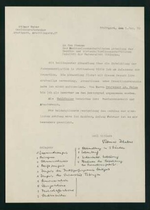 Brief bezügl. Abgabe der Dissertation (5.Jan.1939)