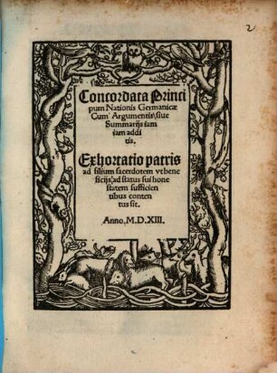 Concordata Principum Nationis Germanicae : Cum Argumentis, siue Summarijs iam iam additis