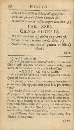 Fab. XXIII. Canis Fidelis