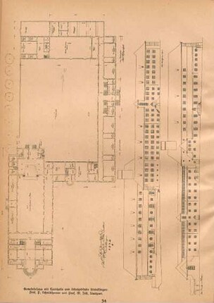 Gemeindehaus mit Turnhalle und Schulgebäude Sindelfingen