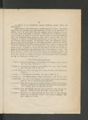 Schriften-Verzeichnis.
