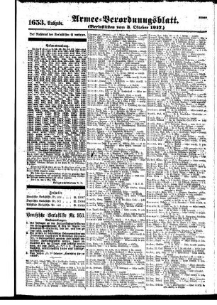 1653. Ausgabe. Mittwoch, 3. Oktober 1917