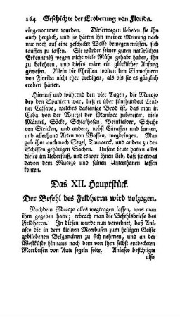 Das XII. Hauptstück - Der Befehl des Feldherrn wird volzogen