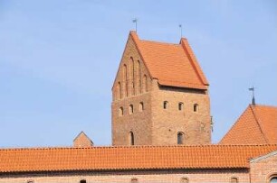 Trakei - Wasserburg : Die Wasserburg Trakai liegt auf einer Halbinsel und kann als Museum besichtigt werden. Aufgenommen am 8. Oktober 2010 in Trakei bei Vilnius